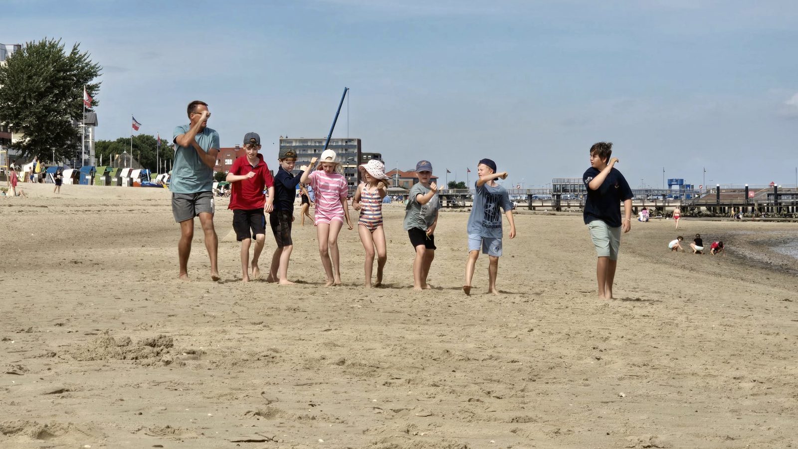 Gemeinschaft am Strand